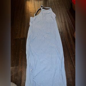 Blue criss cross dress